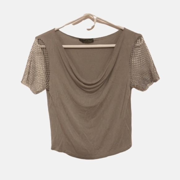 HUNDRED PERCENT Gray Top - Picture 1 of 3